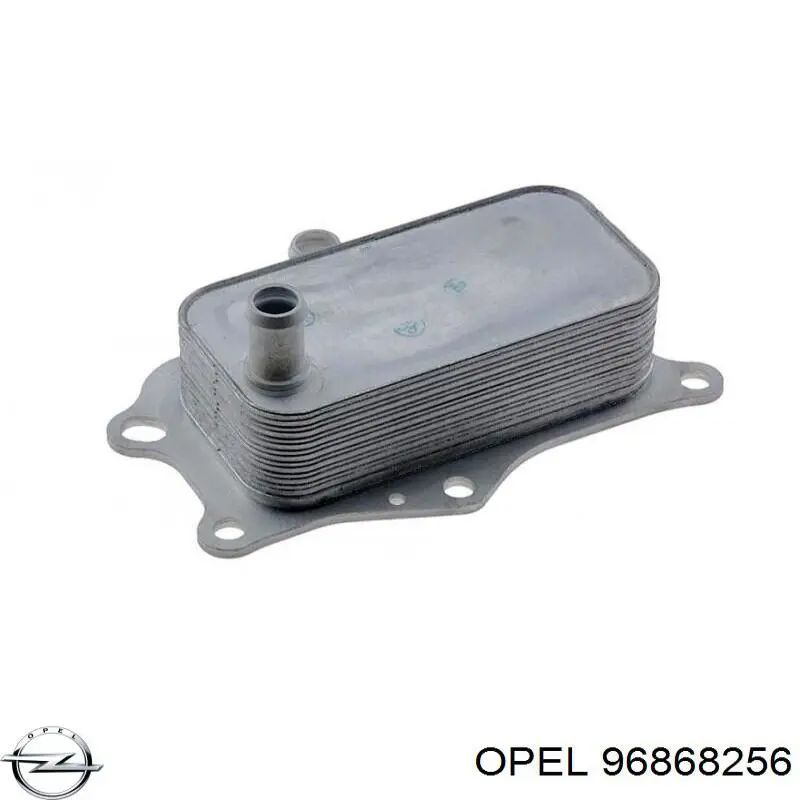 96868256 Opel Radiador de óleo (frigorífico), debaixo de filtro