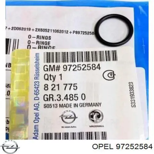 Compre 97252584 General Motors Anel (arruela) do injetor de ajuste