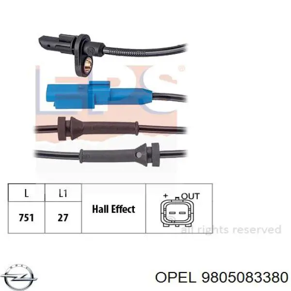 Compre SS20748 Delphi Sensor ABS traseiro