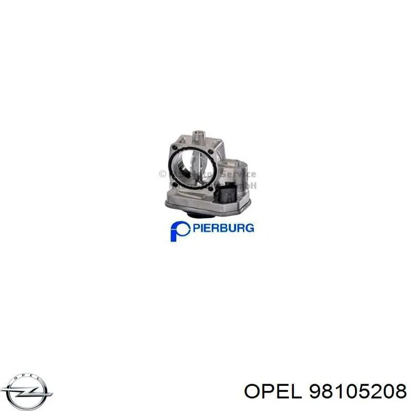 98105208 Opel Válvula de borboleta montada