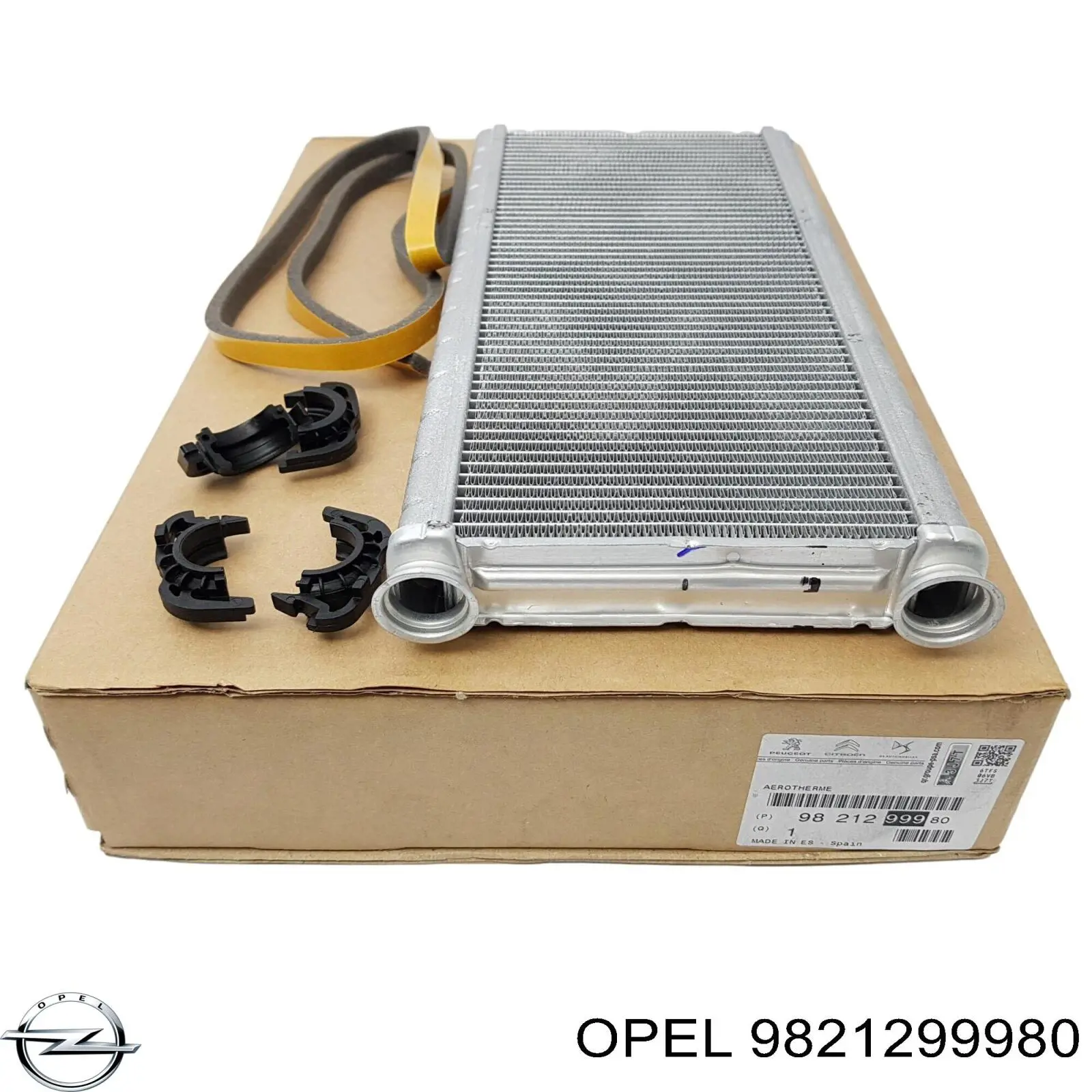 9821299980 Peugeot/Citroen Radiador de forno (de aquecedor)