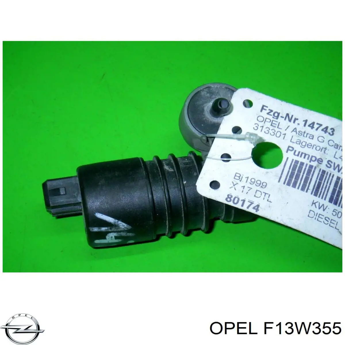 F13W355 Opel Caixa de Mudança montada (caixa mecânica de velocidades)