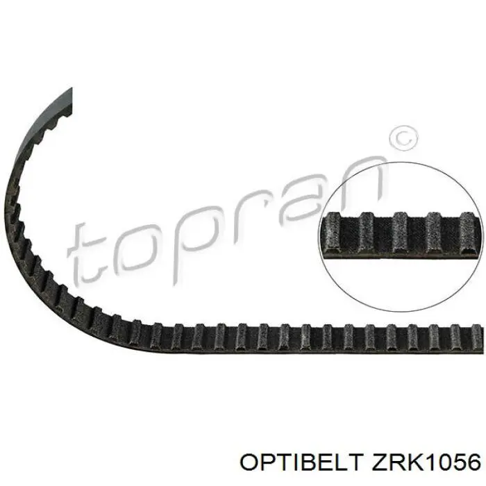 ZRK1056 Optibelt Correia do mecanismo de distribuição de gás