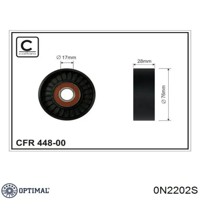 Rolo de reguladora de tensão da correia de transmissão Optimal 0N2202S preço, a partir de 17,46 USD