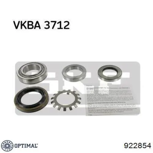 Compre 922854 Optimal Rolamento de cubo traseiro