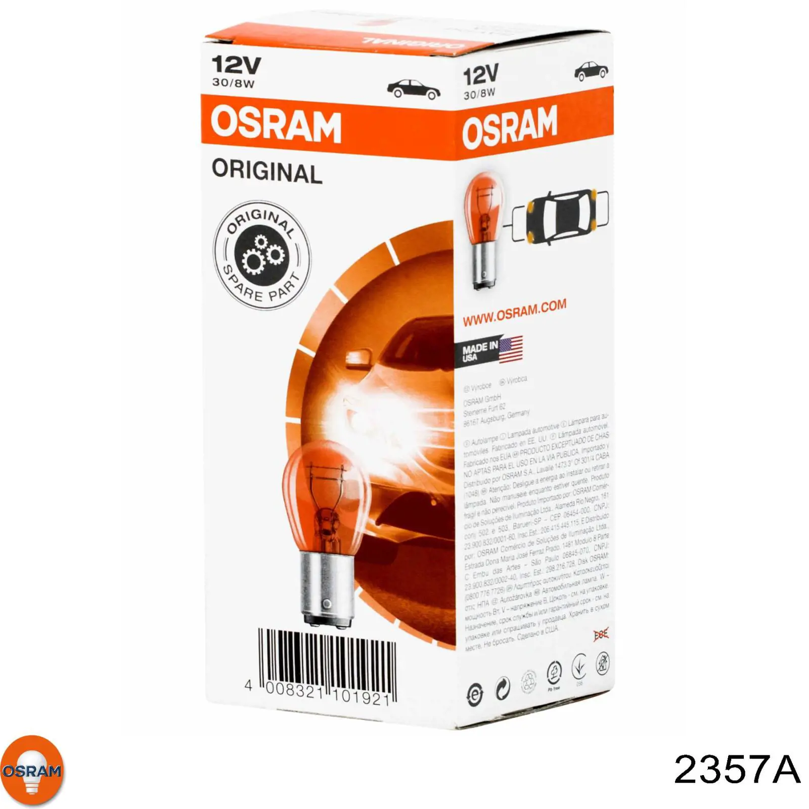 2357A Osram Lâmpada das luzes de nevoeiro