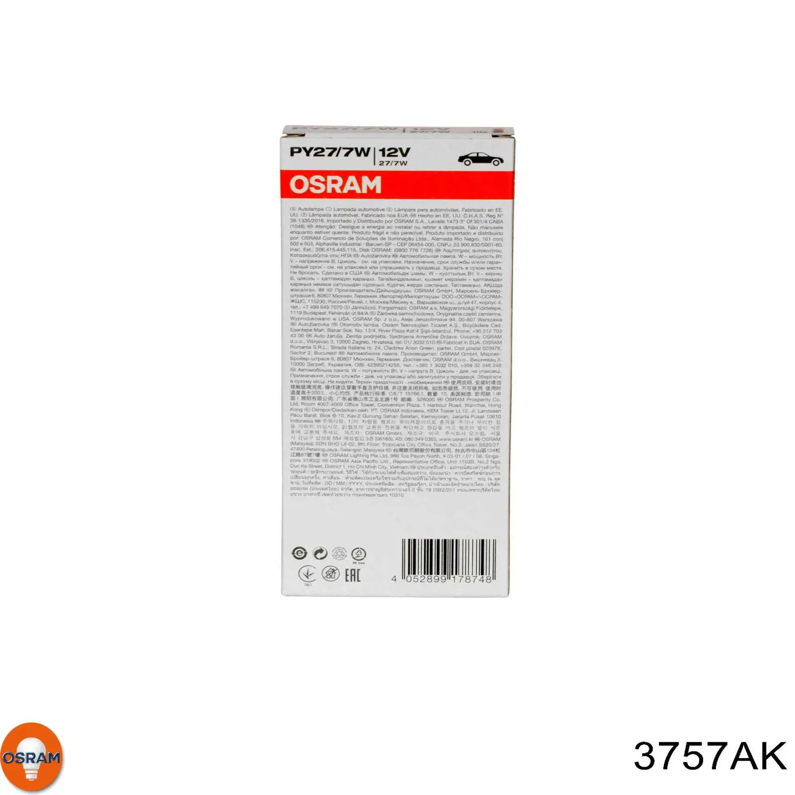 Lâmpada Osram 3757AK preço, a partir de 4,31 USD