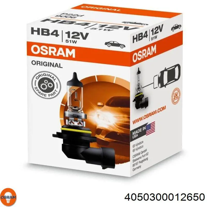 Lâmpada halógena 4050300012650 Osram