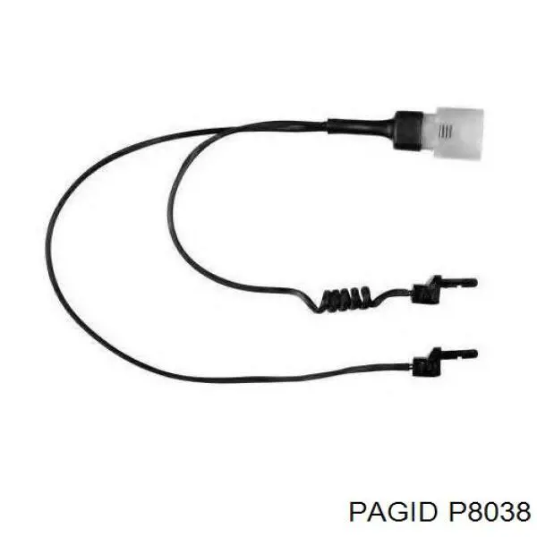 Compre P8038 HELLA-PAGID Sensor dianteiro de desgaste das sapatas do freio