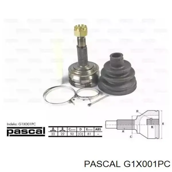 Junta homocinética externa dianteira Pascal G1X001PC preço, a partir de 38,14 USD