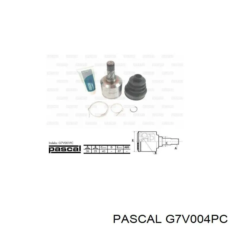 Semieixo (acionador) dianteiro esquerdo Pascal G7V004PC preço, a partir de 99,95 USD
