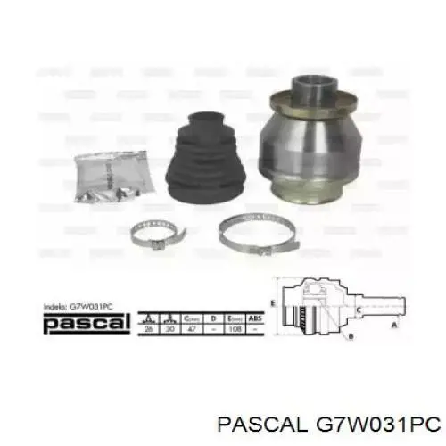 Junta homocinética interna dianteira esquerda Pascal G7W031PC preço, a partir de 73,20 USD