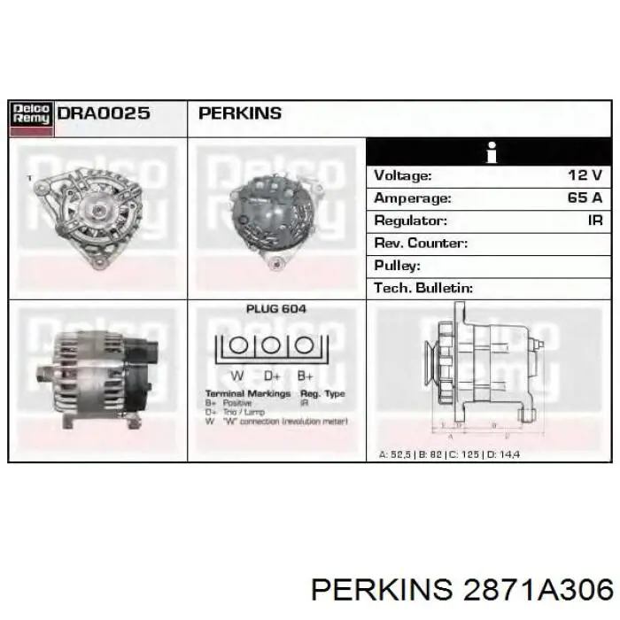 Gerador Perkins 2871A306 preço, a partir de 223,45 USD