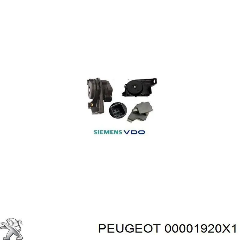 Sensor de posição de pedal de acelerador (de gás) Peugeot/Citroen 00001920X1 preço, a partir de 27,24 USD