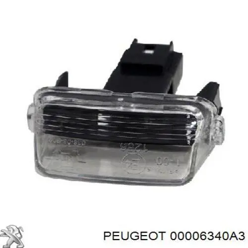 Compre 00006340A3 Peugeot/Citroen Lanterna da luz de fundo de matrícula traseira