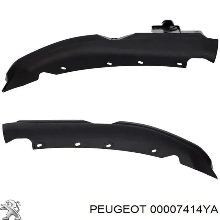 Spoiler do pára-choque dianteiro Peugeot/Citroen 7414YA preço, a partir de 65,41 USD