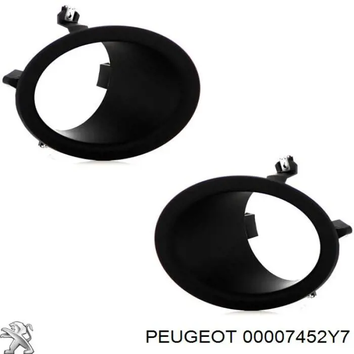 Borda (orla) das luzes de nevoeiro Peugeot/Citroen 00007452Y7 preço, a partir de 18,92 USD