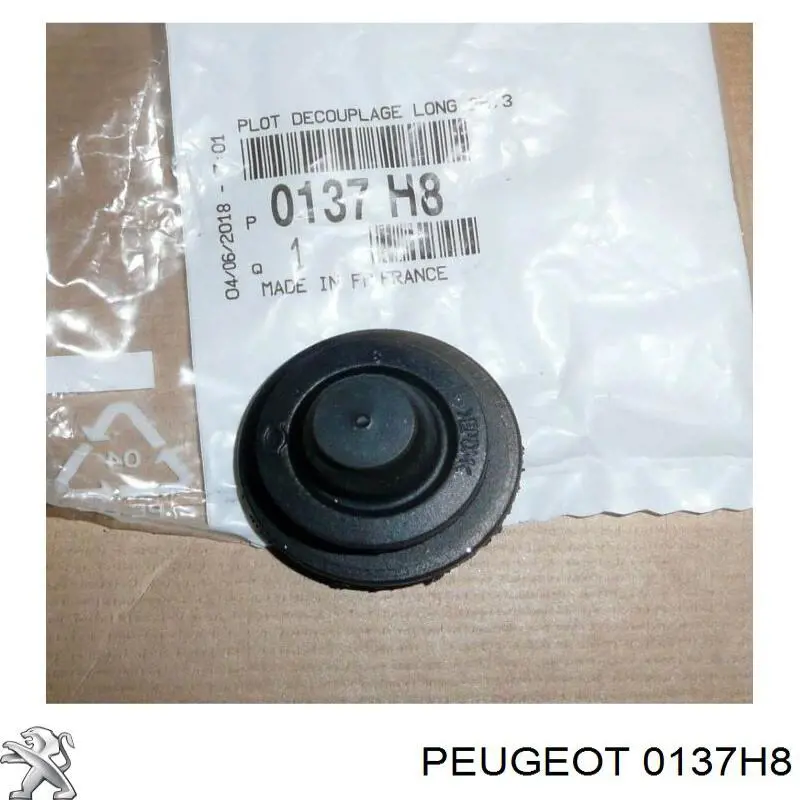 137H8 Peugeot/Citroen Coxim de tampa decorativa de motor