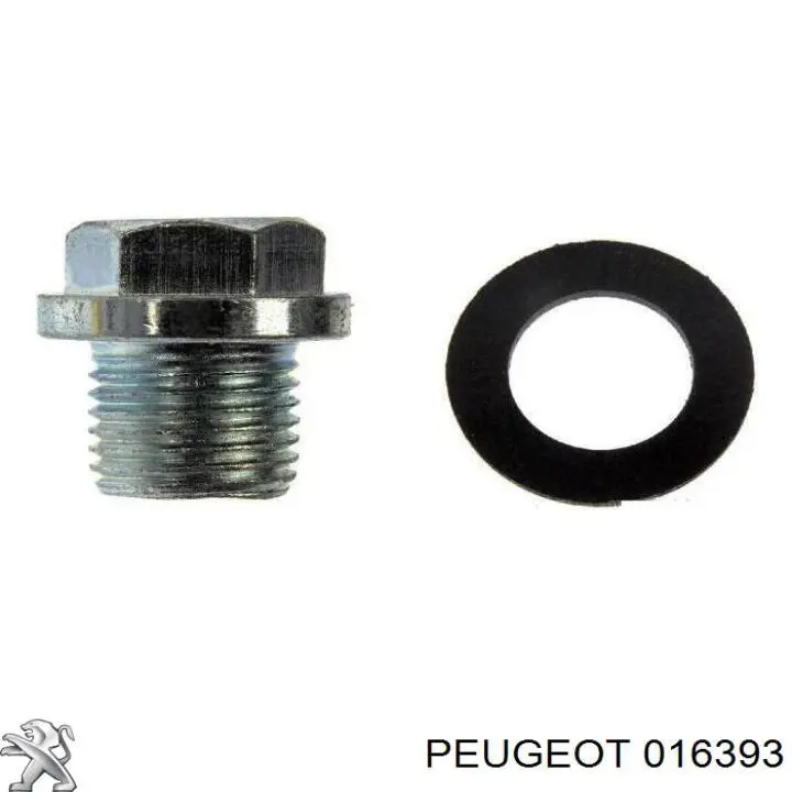 Compre 016393 Peugeot/Citroen Tampão de panela de motor
