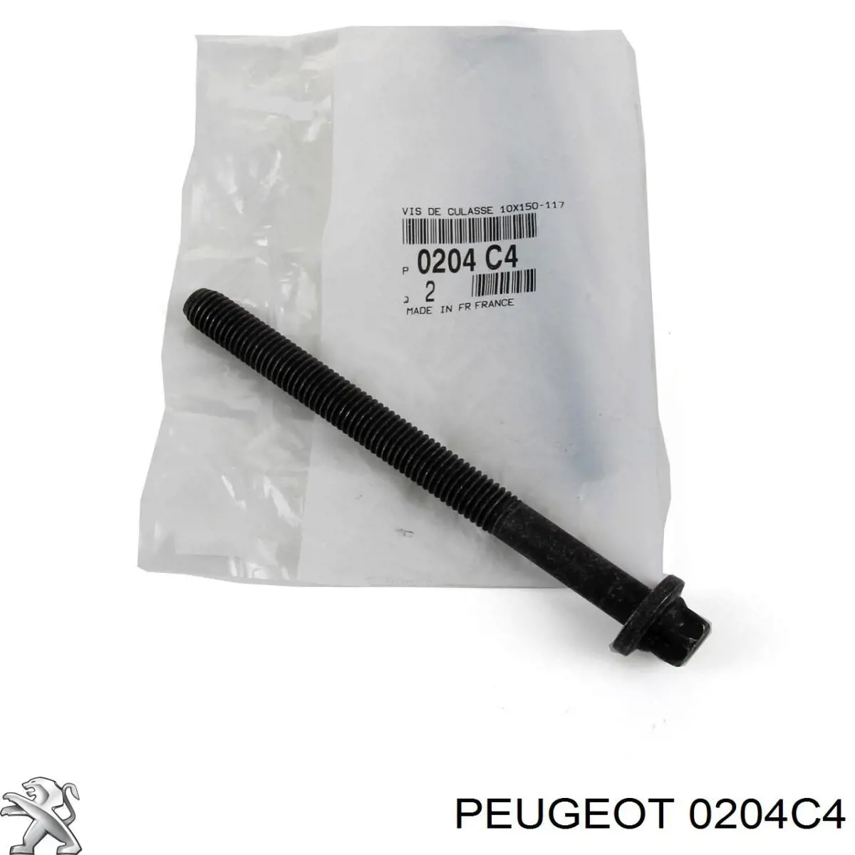 Compre 00000204C4 Peugeot/Citroen Parafuso de cabeça de motor (CBC)