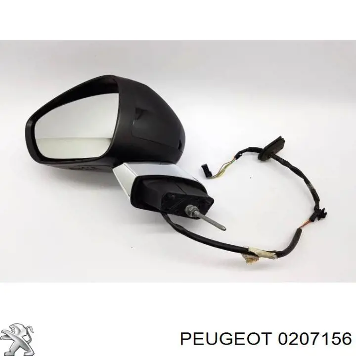 0207156 Peugeot/Citroen Compactador de espelho para a porta direita