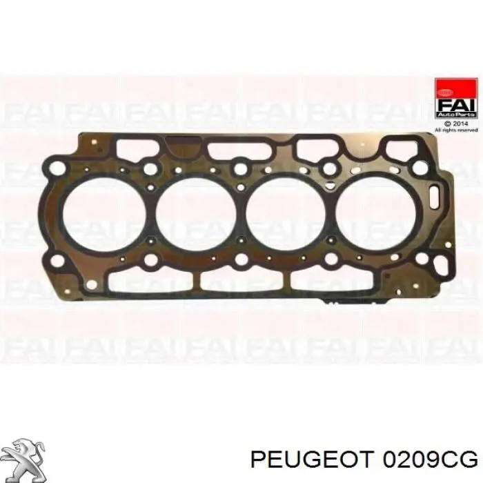 0209CG Peugeot/Citroen Vedante de cabeça de motor (CBC)