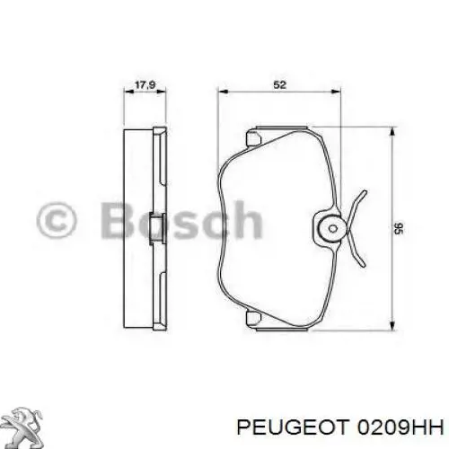 Compre 0209HH Peugeot/Citroen Vedante de cabeça de motor (CBC)