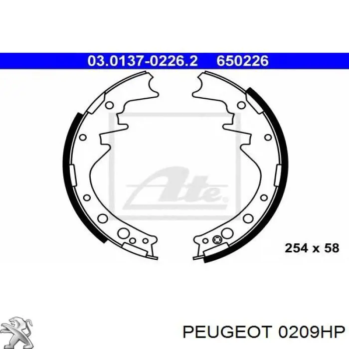 Compre 0209HP Peugeot/Citroen Vedante de cabeça de motor (CBC)