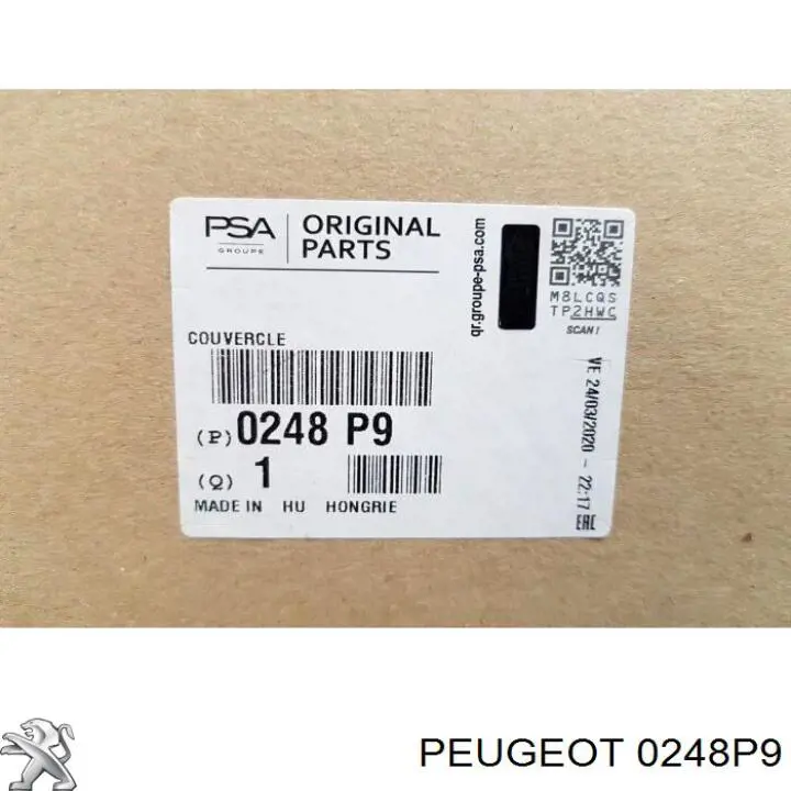 Tampa de válvulas Peugeot/Citroen 0248P9 preço, a partir de 74,01 USD