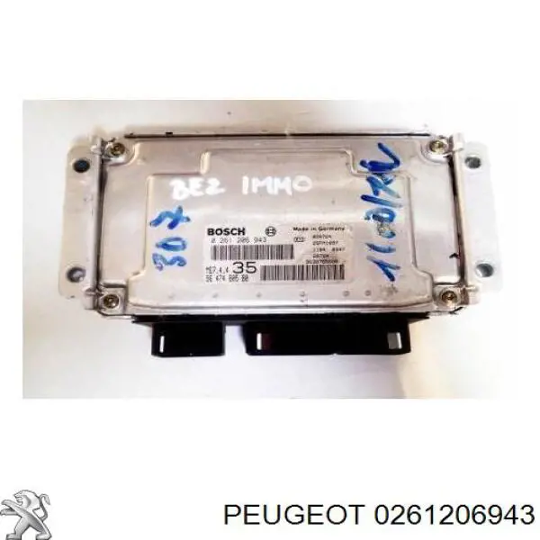 0261206943 Peugeot/Citroen Módulo de direção (Centralina eletrônica) de motor