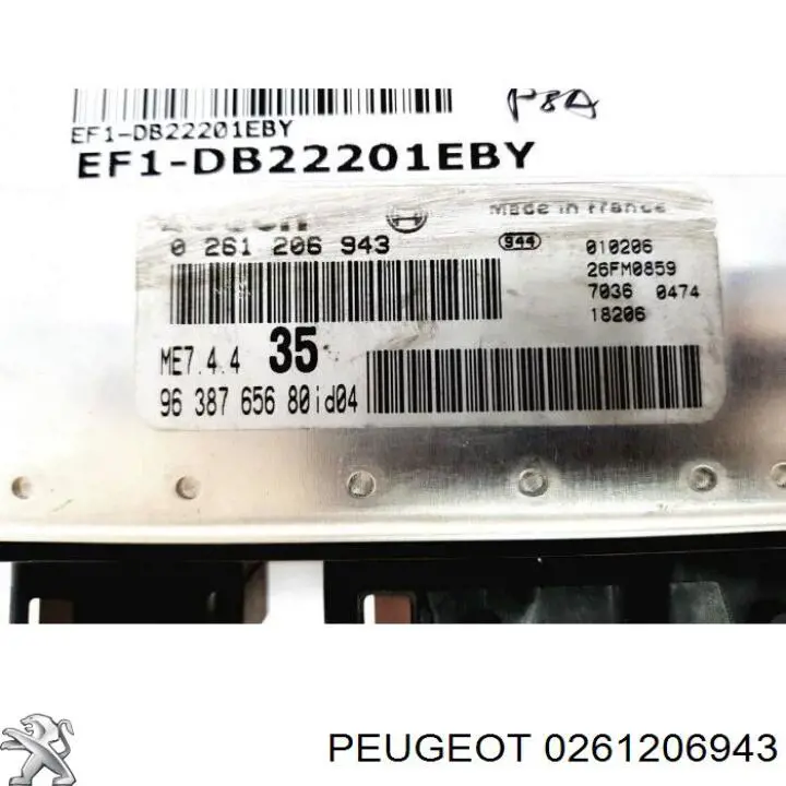 0261206943 Peugeot/Citroen Módulo de direção (Centralina eletrônica) de motor