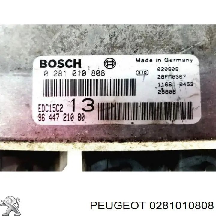 0281010808 Peugeot/Citroen Módulo de direção (Centralina eletrônica) de motor