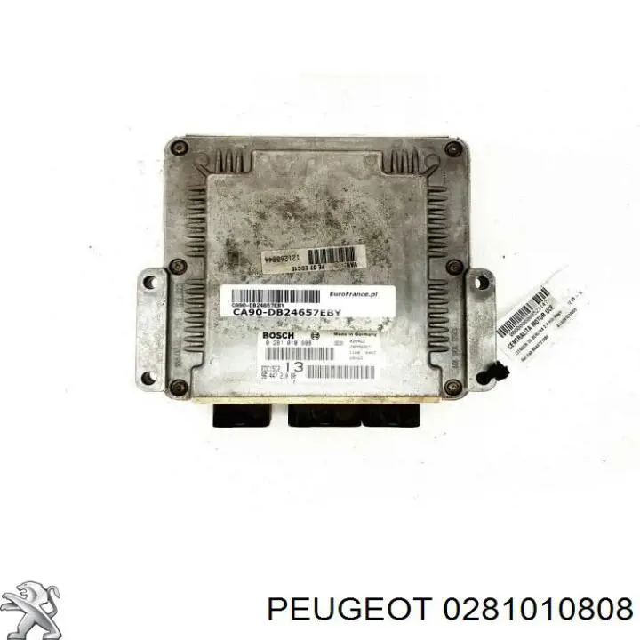 Módulo de direção (Centralina eletrônica) de motor 0281010808 Peugeot/Citroen