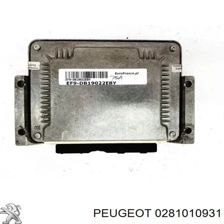 0281010931 Peugeot/Citroen Módulo de direção (Centralina eletrônica) de motor