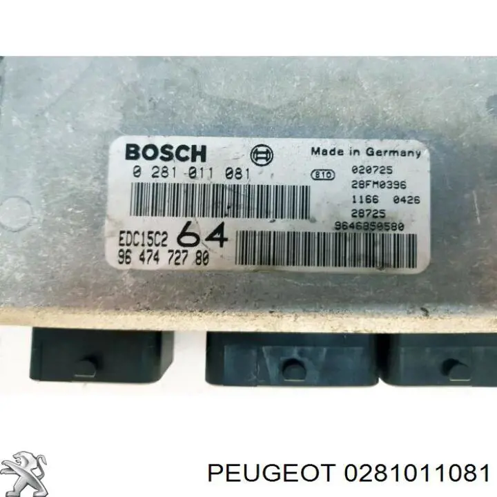 Módulo de direção (Centralina eletrônica) de motor Peugeot/Citroen 0281011081
