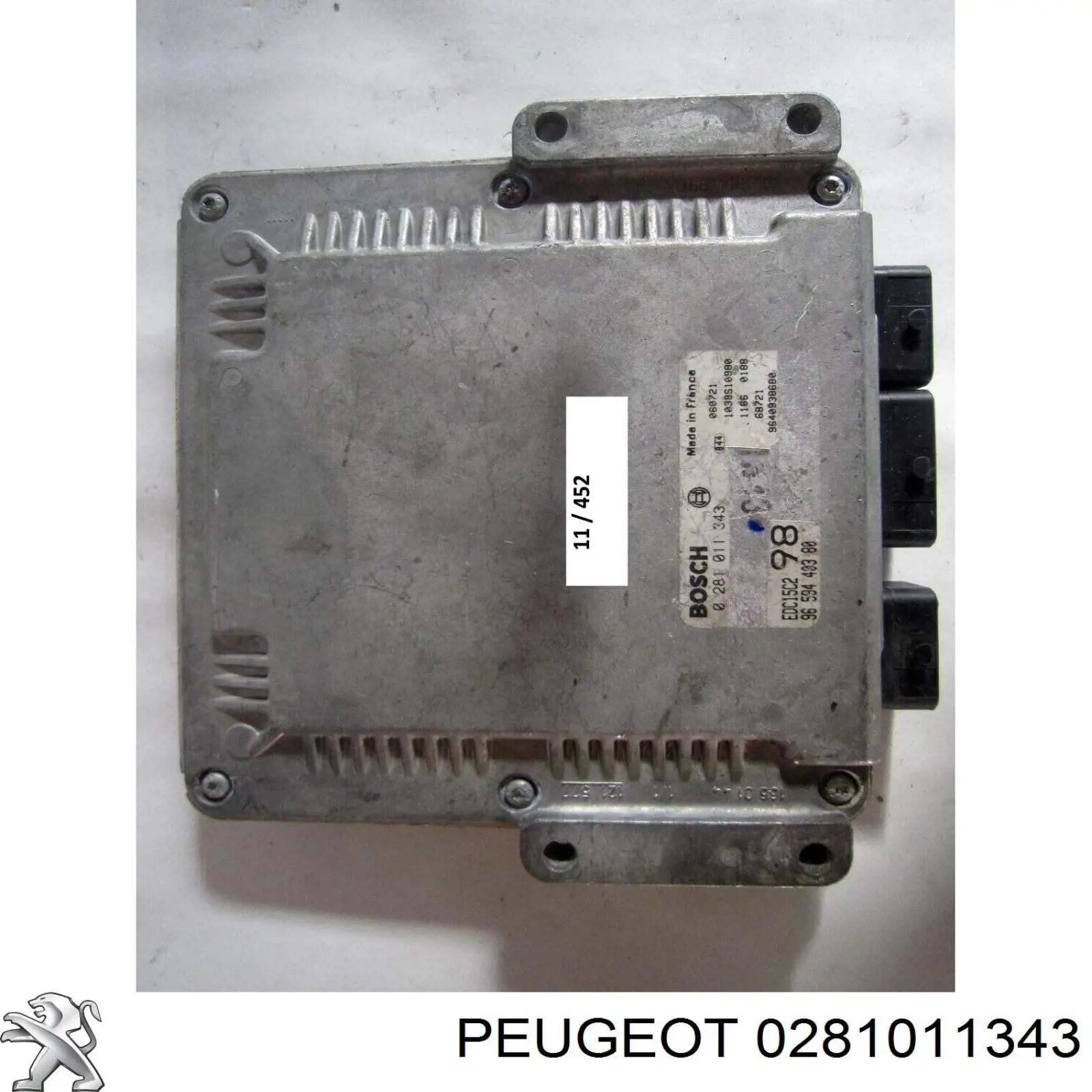 Compre 0281011343 Peugeot/Citroen Módulo de direção (Centralina eletrônica) de motor