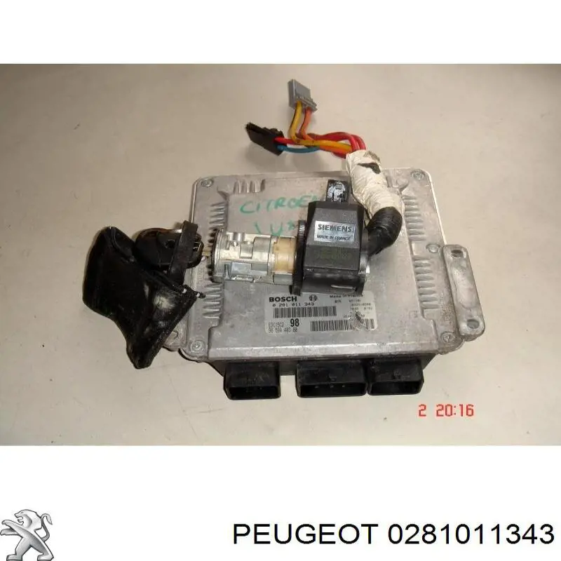 Módulo de direção (Centralina eletrônica) de motor Peugeot/Citroen 0281011343 preço, a partir de 105,49 USD