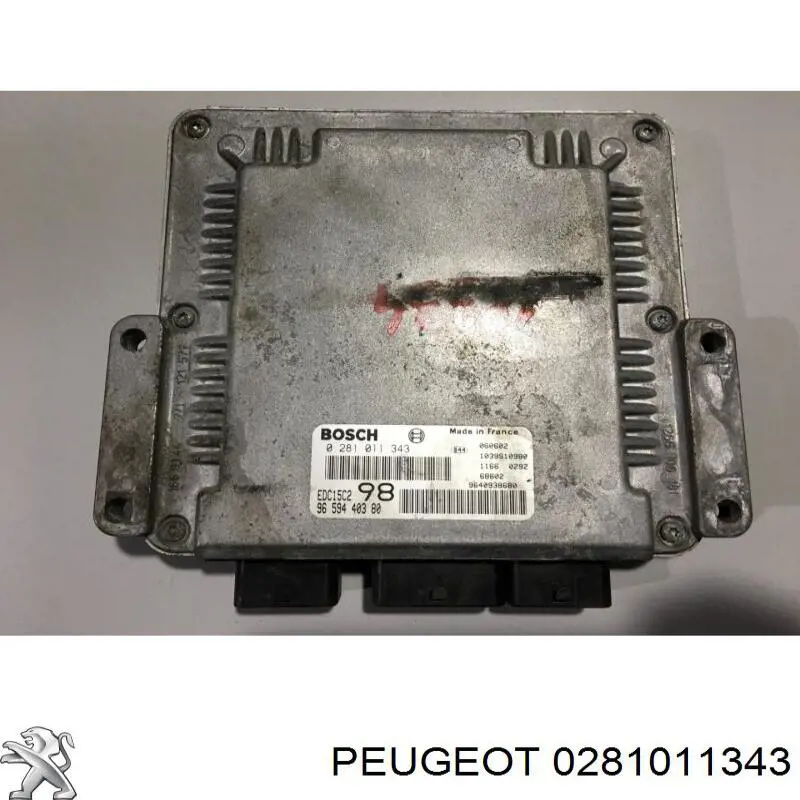 0281011343 Peugeot/Citroen Módulo de direção (Centralina eletrônica) de motor