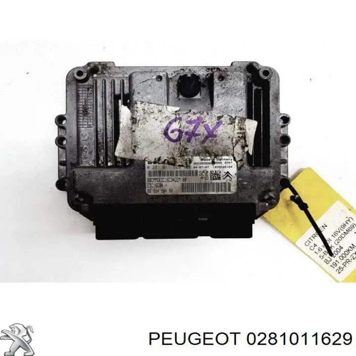 9657061180 Peugeot/Citroen Módulo de direção (Centralina eletrônica) de motor