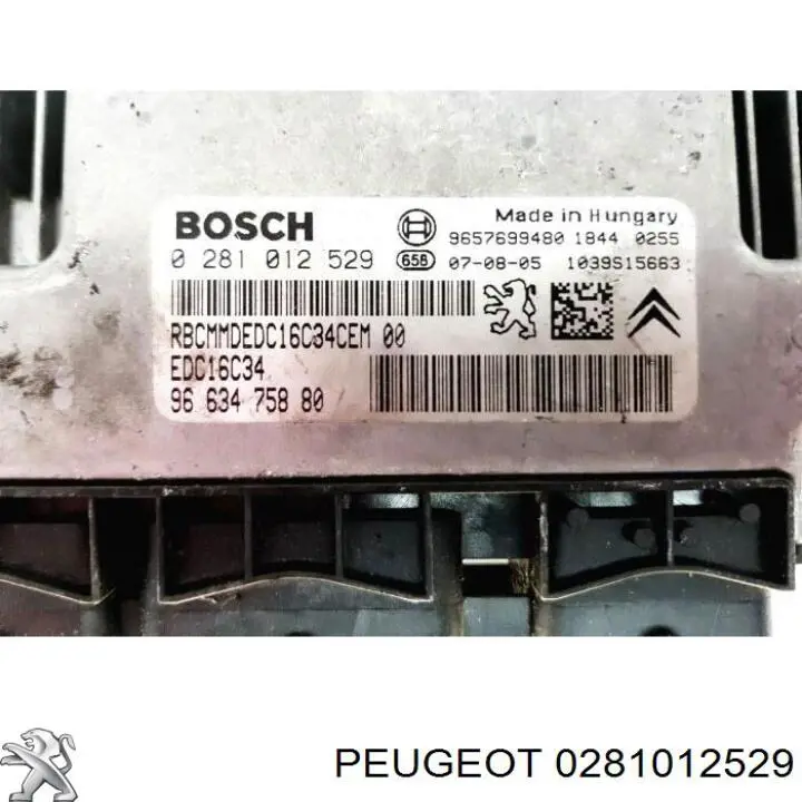 Módulo de direção (Centralina eletrônica) de motor Peugeot/Citroen 0281012529 preço, a partir de 89,39 USD