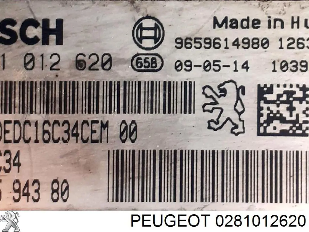 0281012620 Peugeot/Citroen Módulo de direção (Centralina eletrônica) de motor