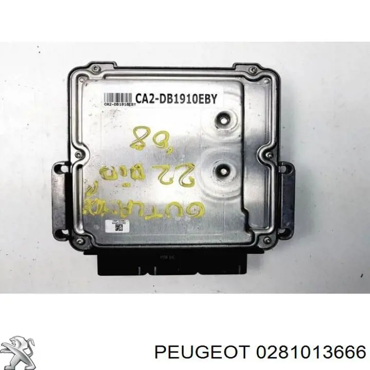 Módulo de direção (Centralina eletrônica) de motor 0281013666 Peugeot/Citroen