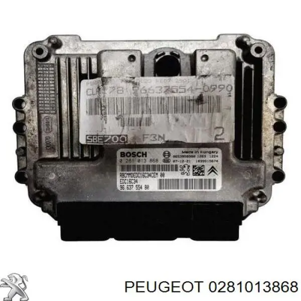 Módulo de direção (Centralina eletrônica) de motor Peugeot/Citroen 0281013868 preço, a partir de 52,78 USD