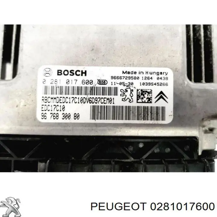  Peugeot/Citroen 0281017600 preço, a partir de 96,04 USD