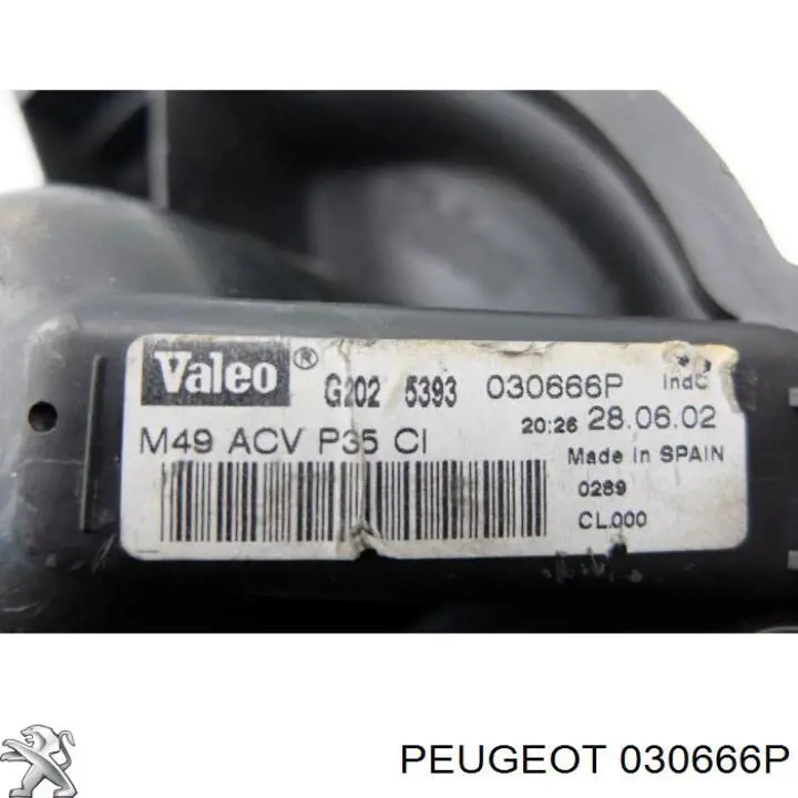 030666P Peugeot/Citroen Motor de ventilador de forno (de aquecedor de salão)