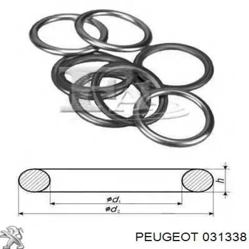 Compre 031338 Peugeot/Citroen Vedante de rolha de panela de motor