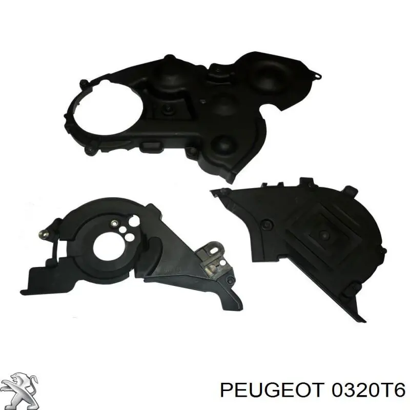 0320T6 Peugeot/Citroen Proteção superior da correia do mecanismo de distribuição de gás