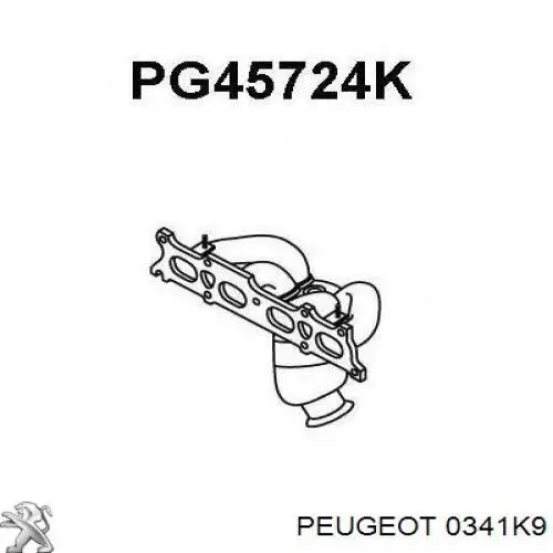 Compre 0341K9 Peugeot/Citroen Convertidor - catalisador