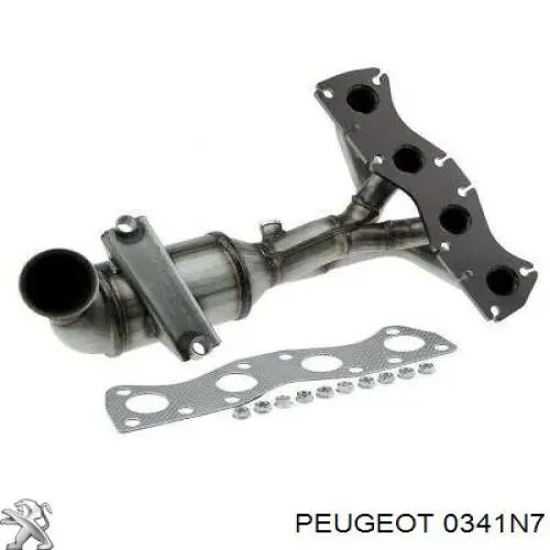 Convertidor - catalisador Peugeot/Citroen 0341N7 preço, a partir de 502,91 USD