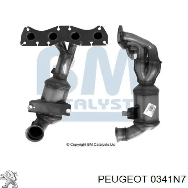 Compre 0341N7 Peugeot/Citroen Convertidor - catalisador
